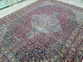 Antique Turkish Keshan Rug - HandKnotted Wool Vegetable Dyed Carpet /9,5x 12,8 feet