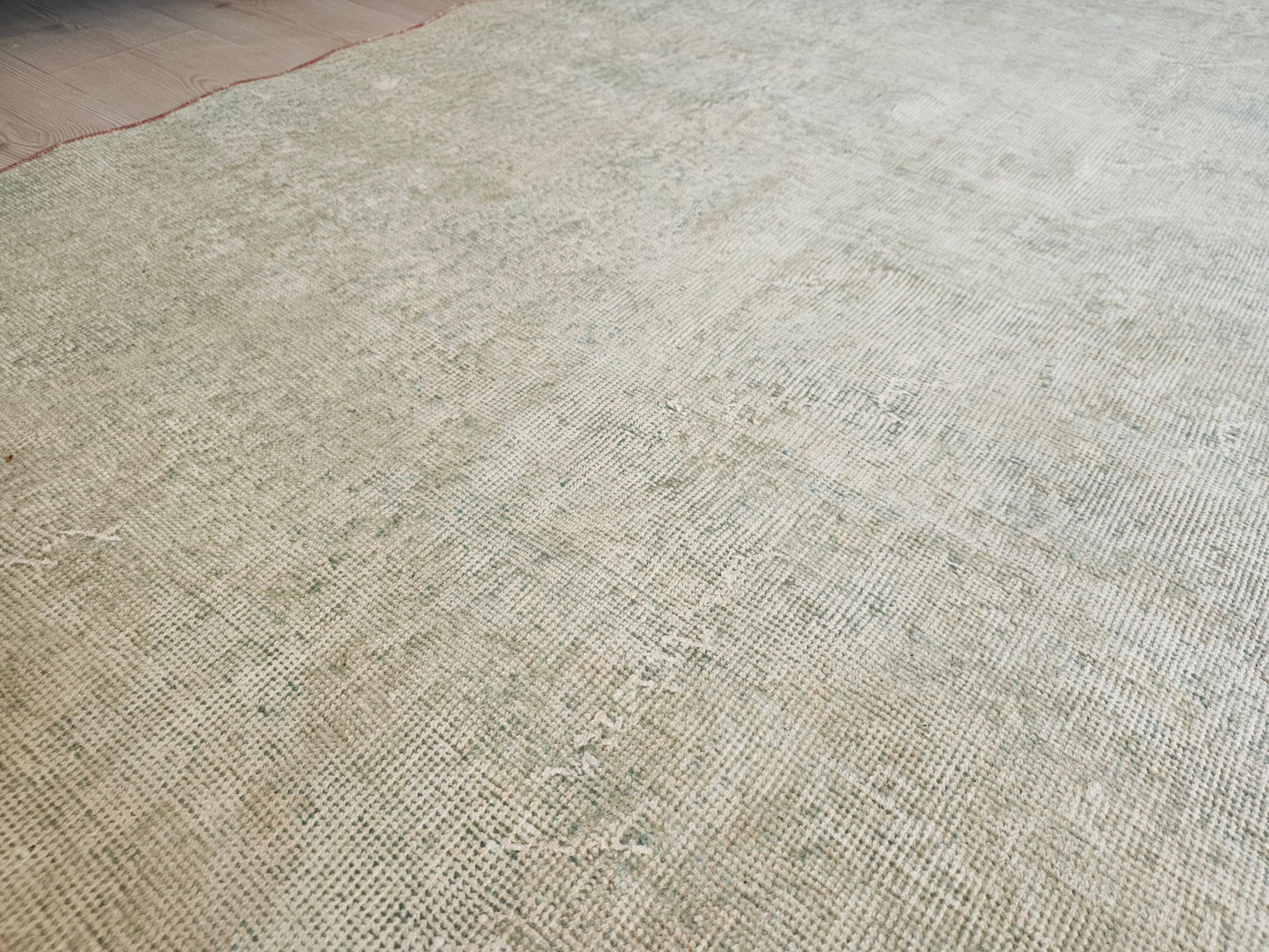 4x7 Vintage Turkish Green Rug