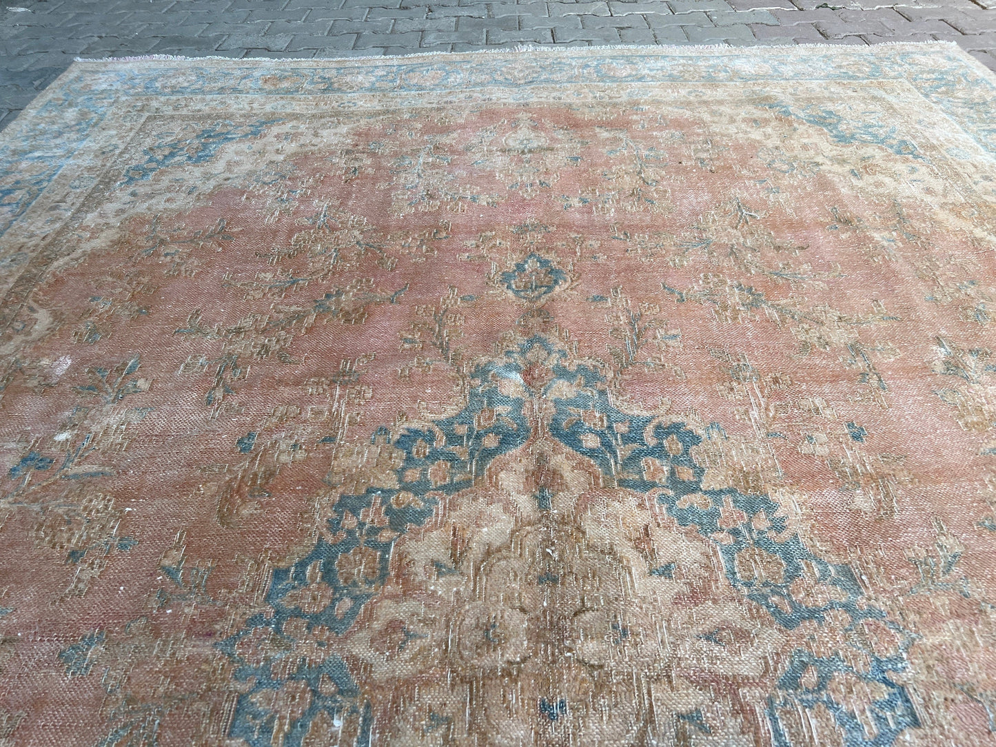 8x12 feet Vintage Turkish Area Rug for Bedroom and Livingroom