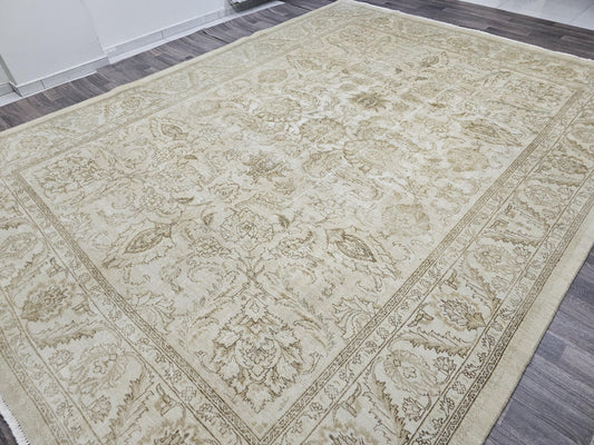 Neutral Vintage Turkish Rug 9x12