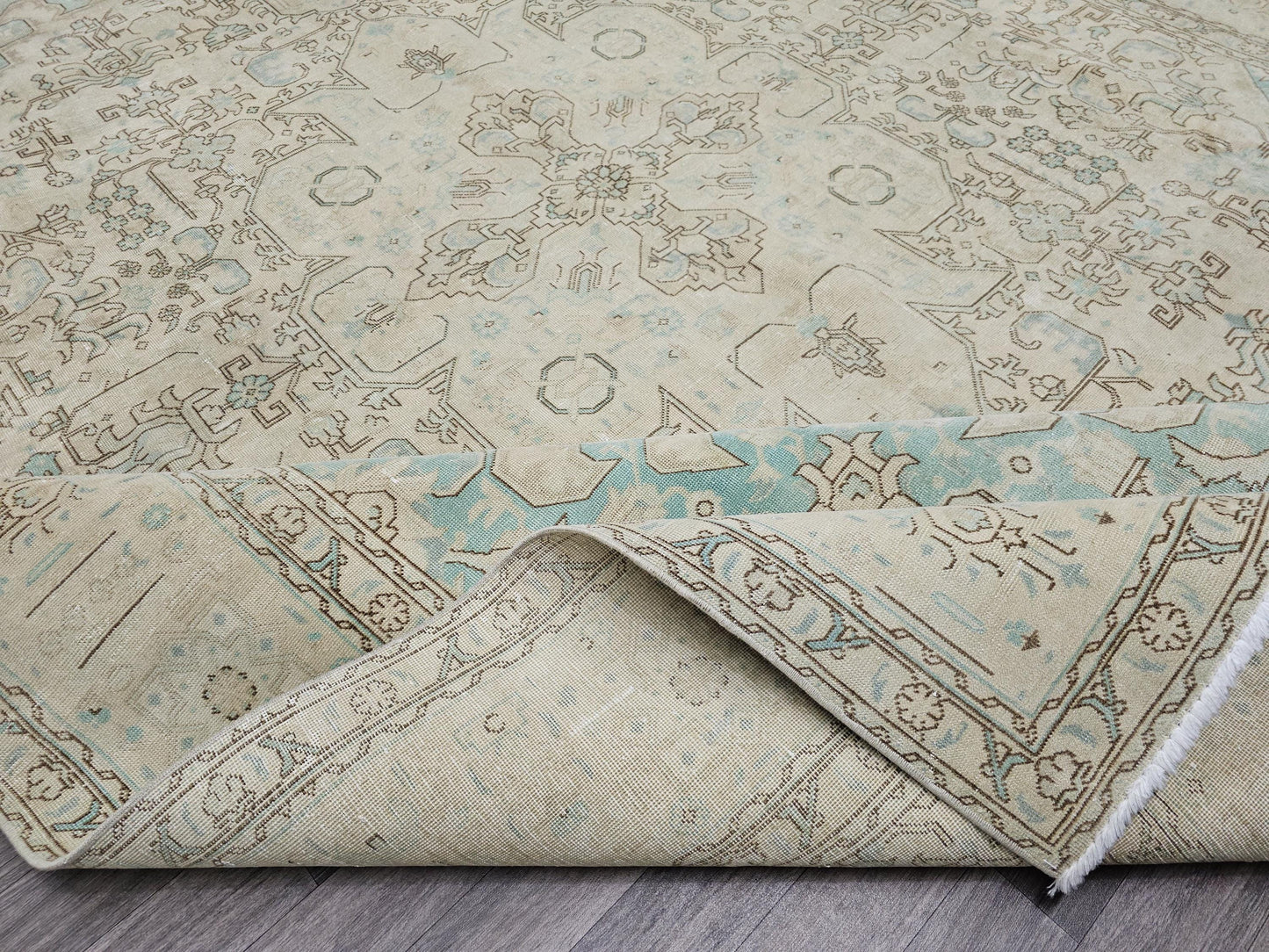 Oversize Neutral Vintage Area Rug