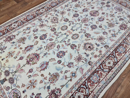 Modern Oushak Area Rug Vintage/ 6.55x10.40 feet