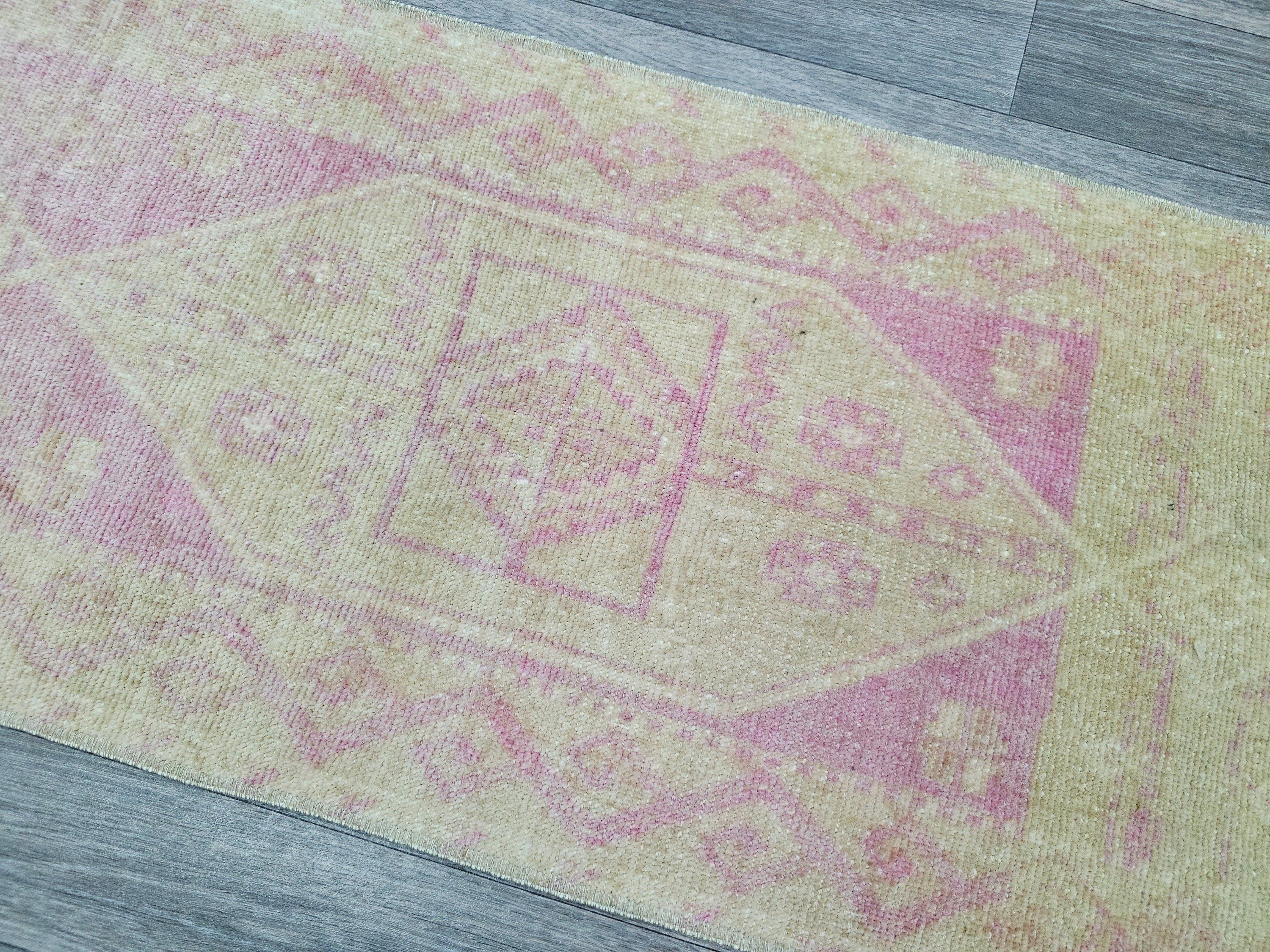 Handmade Vintage Doormat - 19x48 inches