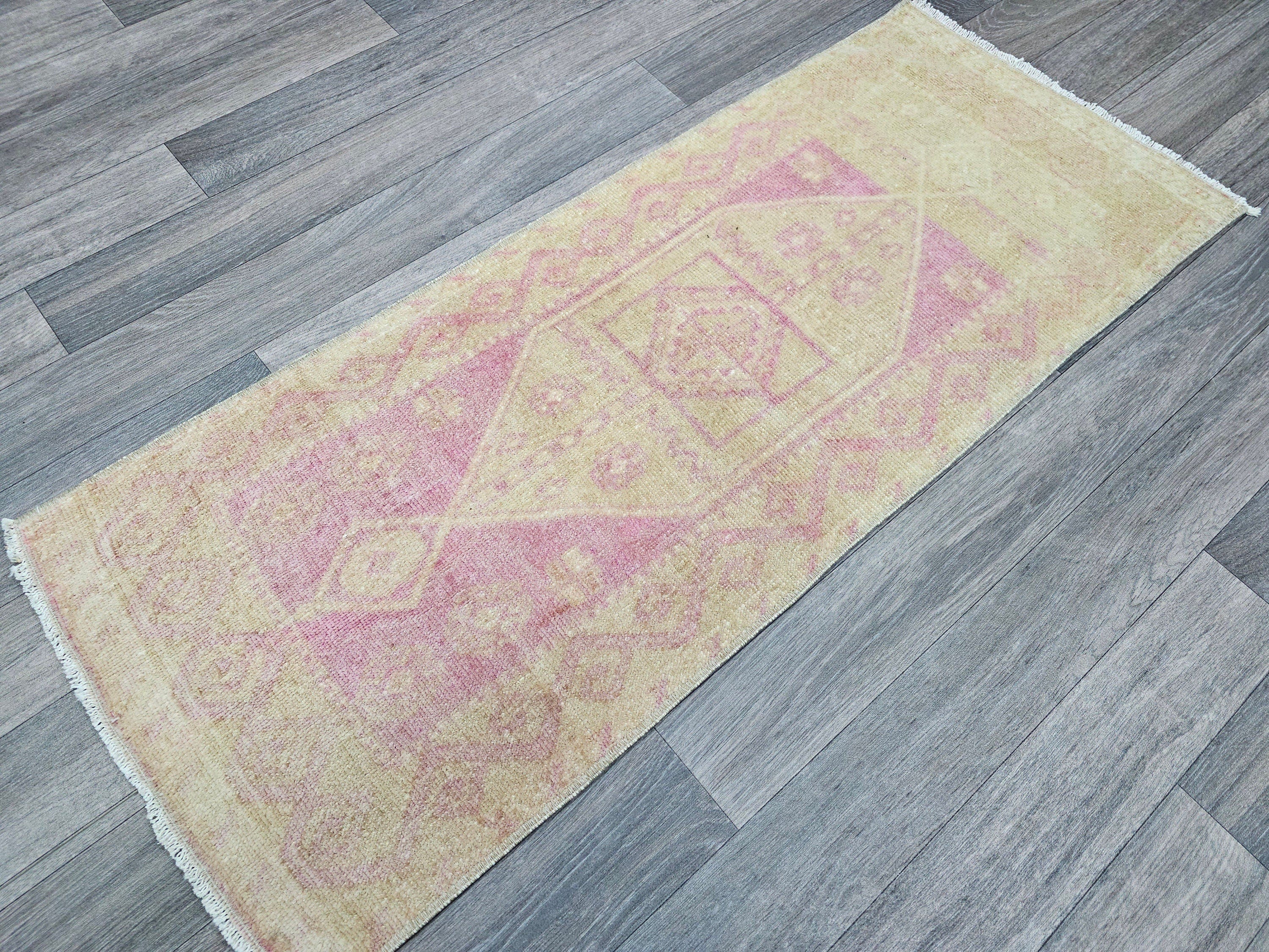 Handmade Vintage Doormat - 19x48 inches