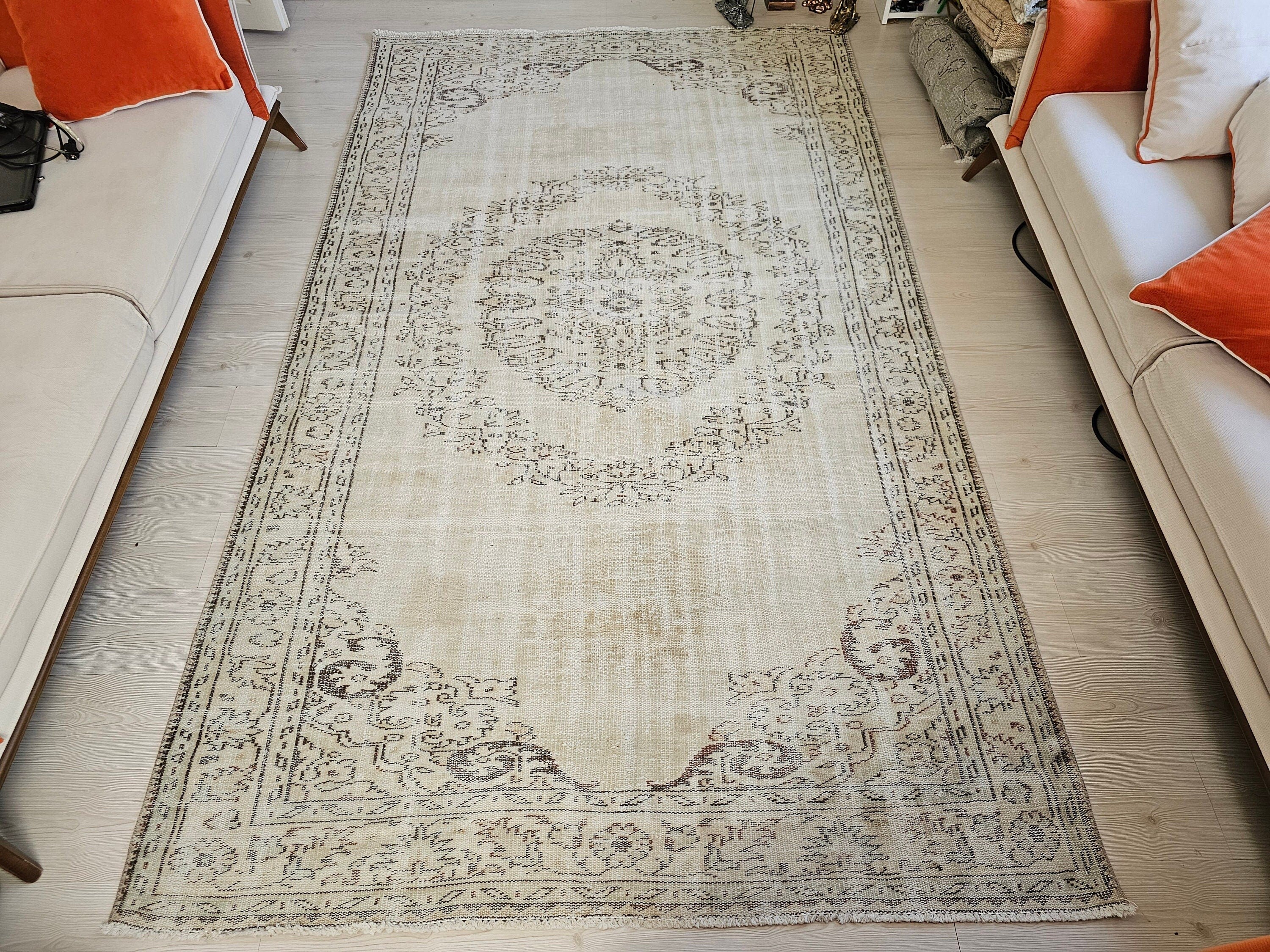 6x10 HandKnotted Oriental Turkish Vintage Area Rug