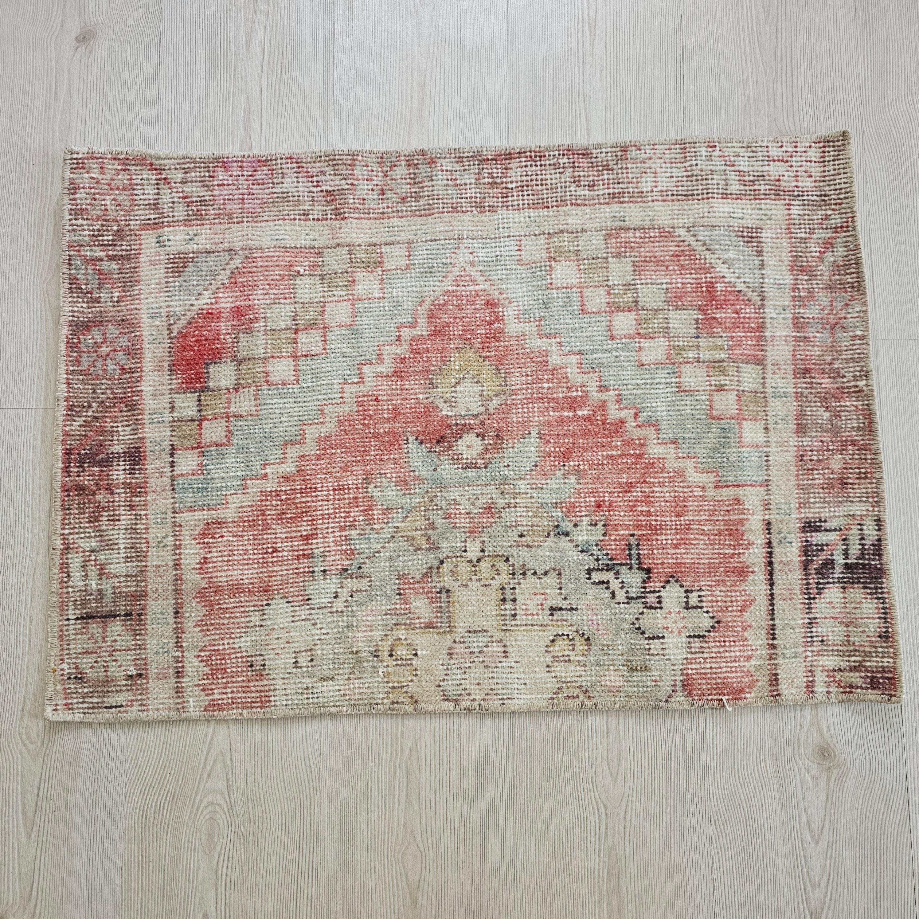 24x34 inches Vintage Turkish Oushak Doormat
