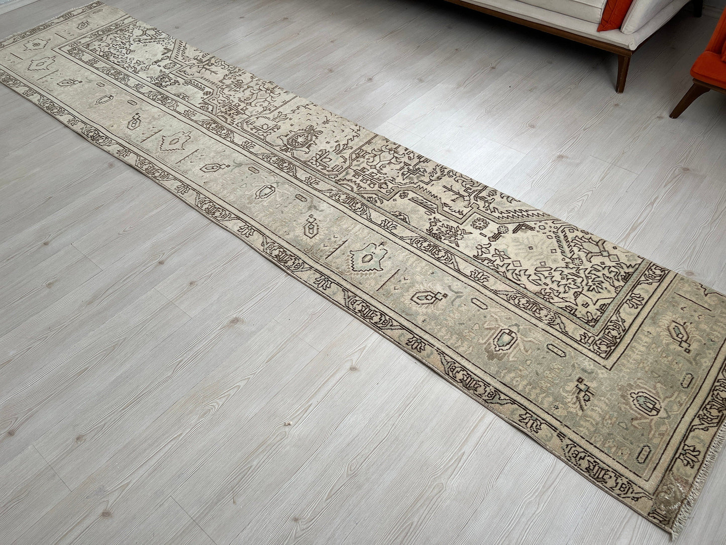 3x12 Vintage Turkish Runner Handmade