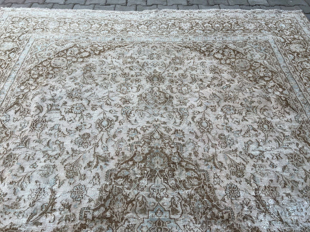 9x12 Wool Oushak Rug: Extra Large Handmade Oriental Carpet