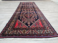 Vintage Wool Anatolian Runner Rug: Hand-Knotted Persian Design, 3.60x10.25 ft