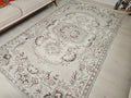 6x9 Hand-Knotted Wool Oushak Rug: Turkish Home Decor Carpet