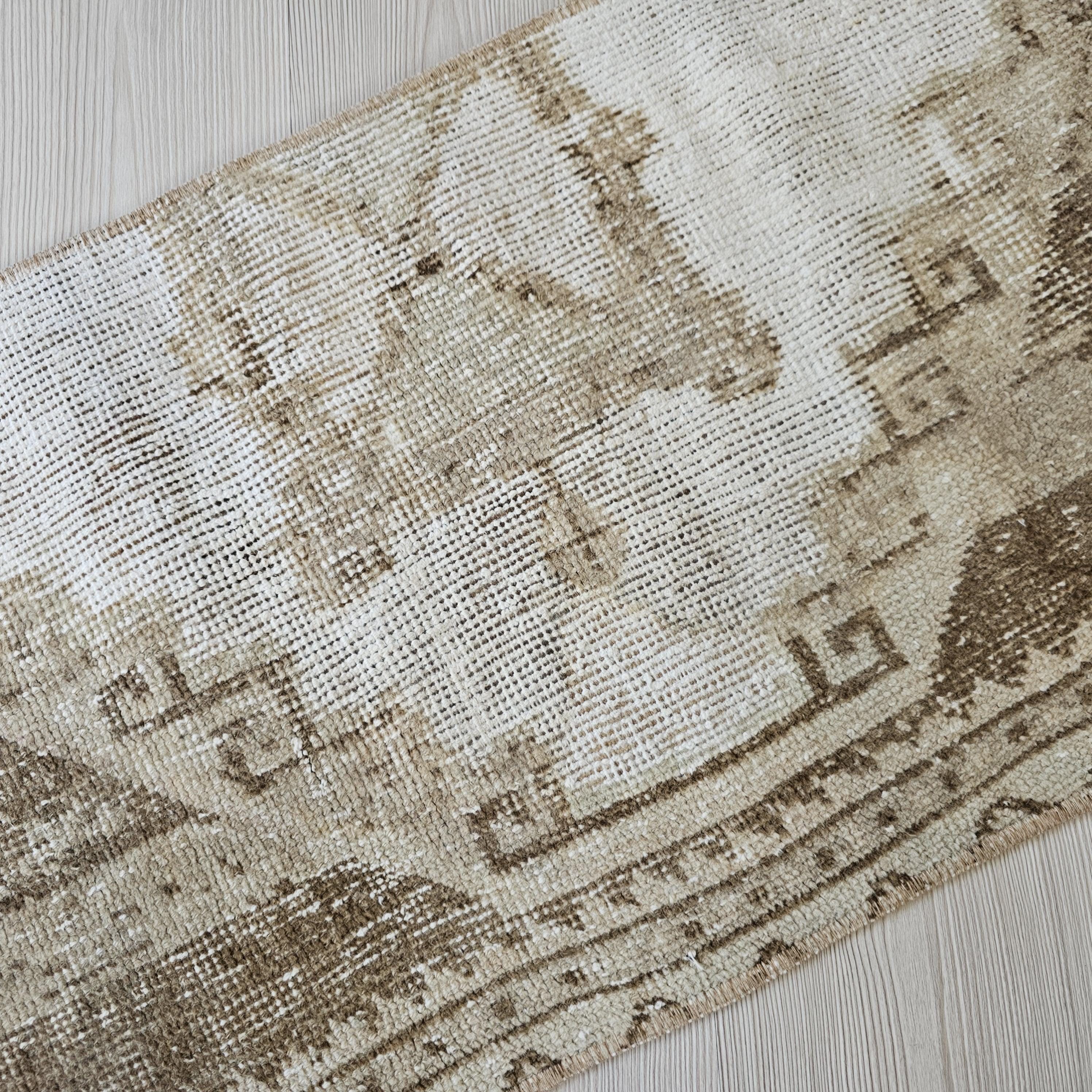 2x3 Mini Turkish Rug Vintage Doormat for Bathroom and front of door //1.65x3 feet