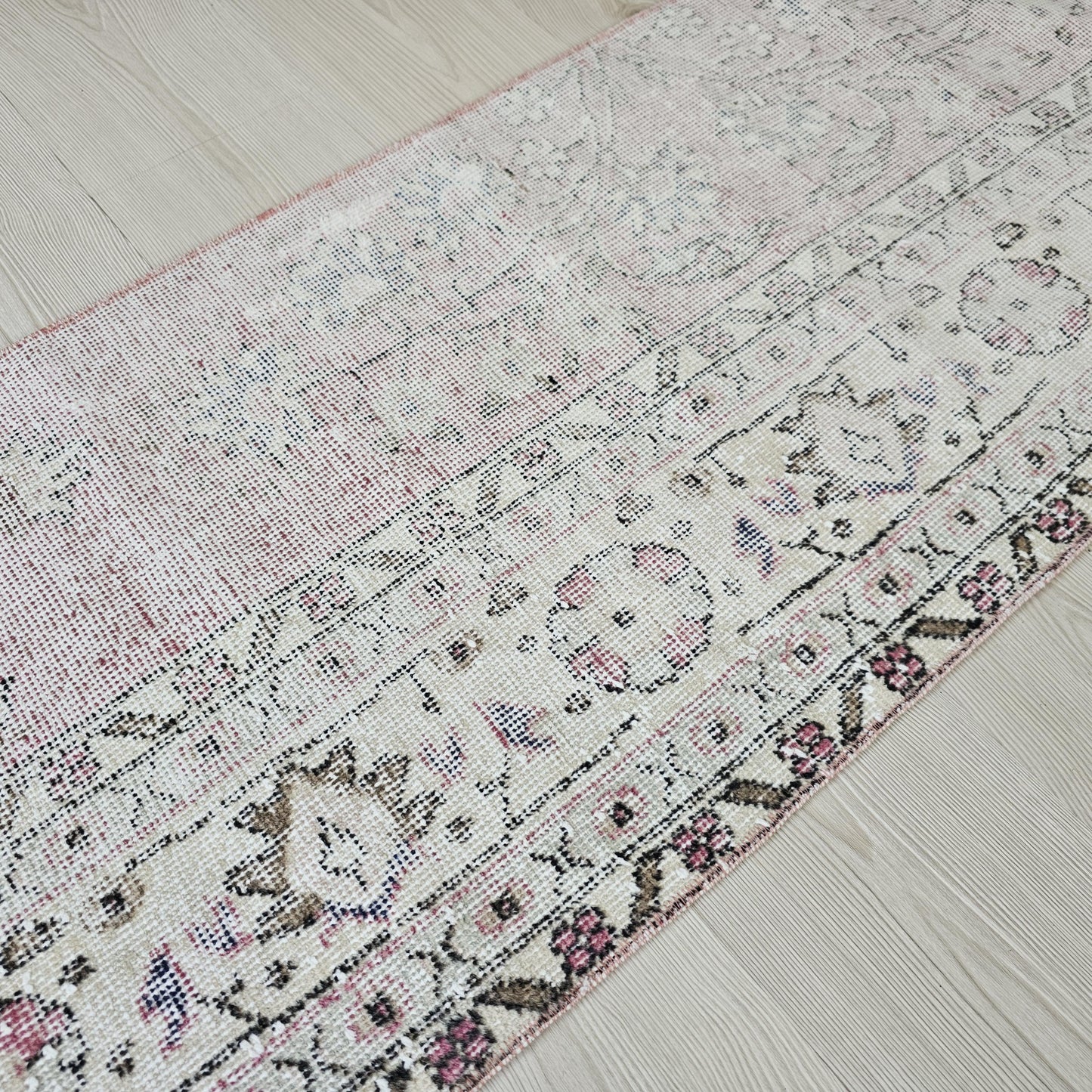 2x9 Vintage Turkish Runner Rug, Hand Knotted Long Hallway Rug, Antique Boho Runner for Entryway or Narrow Spaces, 2x9 Feet Rug