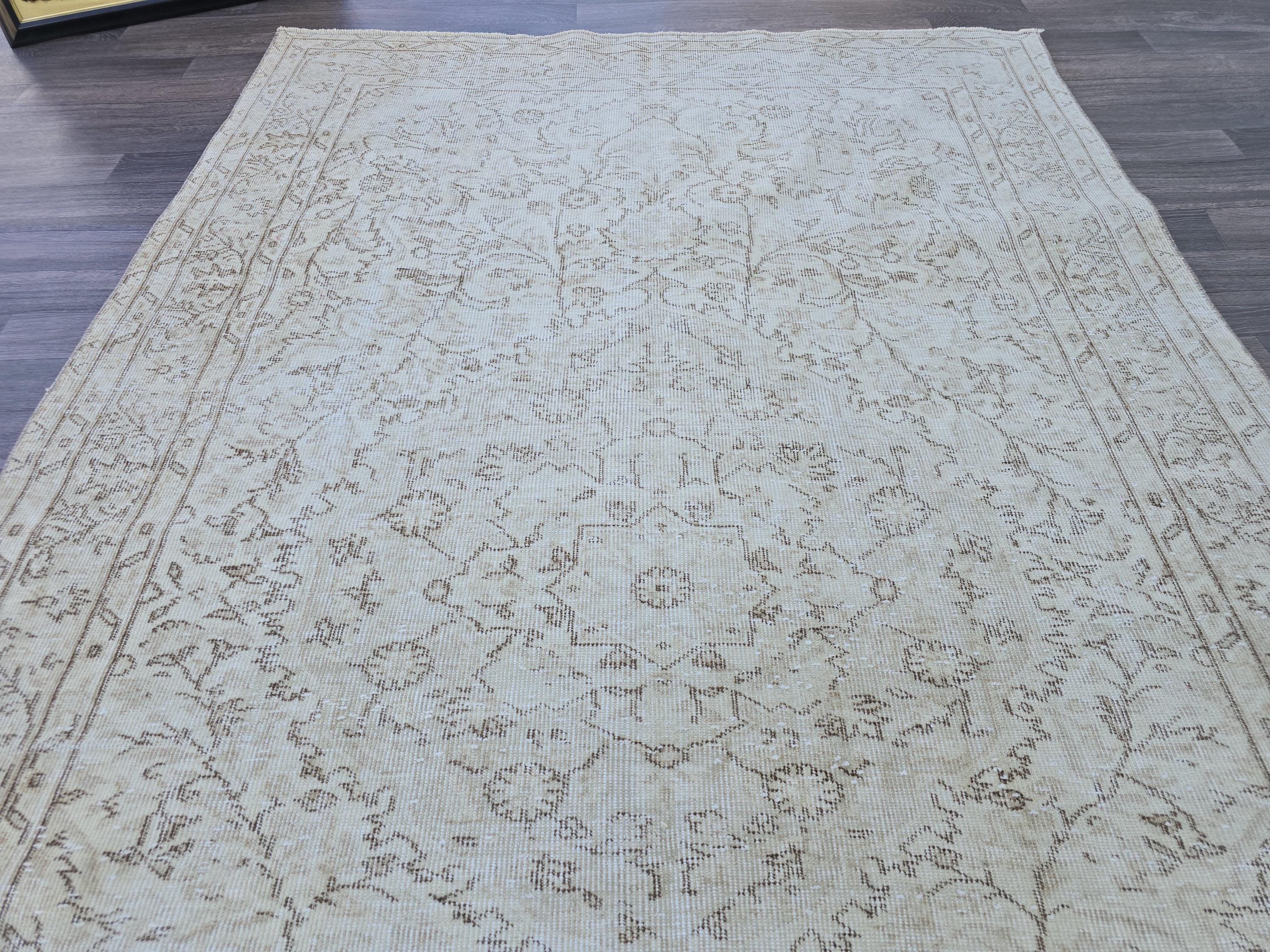 5x8 Turkish Rug / 5.40x8.40 feet / Hand Knotted Wool Oriental Carpet