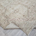 10x12 Vintage Hand-Knotted Turkish Rug: Neutral Persian Design