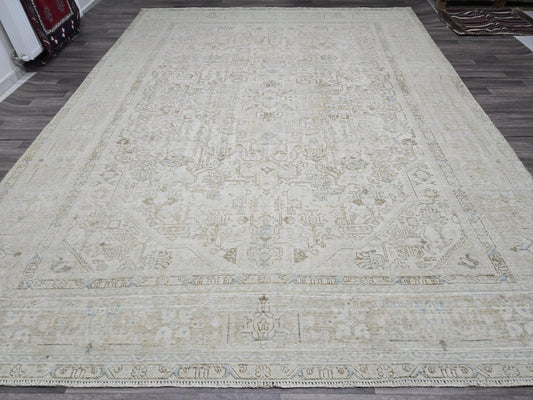 9x12 Vintage Turkish Rug - Extra Large HandKnotted Wool Rug - Oversized Oriental Carpet