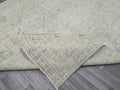 9x13 Hand-Knotted Wool Oushak Rug: Oversize Vintage Turkish Area Rug