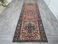 Vintage Turkish Rug Runner: 3.5x11 Hand-Knotted Wool Anatolian Pastel Rug