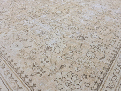 10x12 Oversize Rug: 9.70x12.25 ft, Hand-Knotted Wool, Neutral Area Rug
