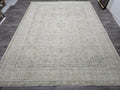 Oversize Neutral Tabriz Area Rug for Livingroom and Bedroom - Oriental Carpet - Boho Decor Rug