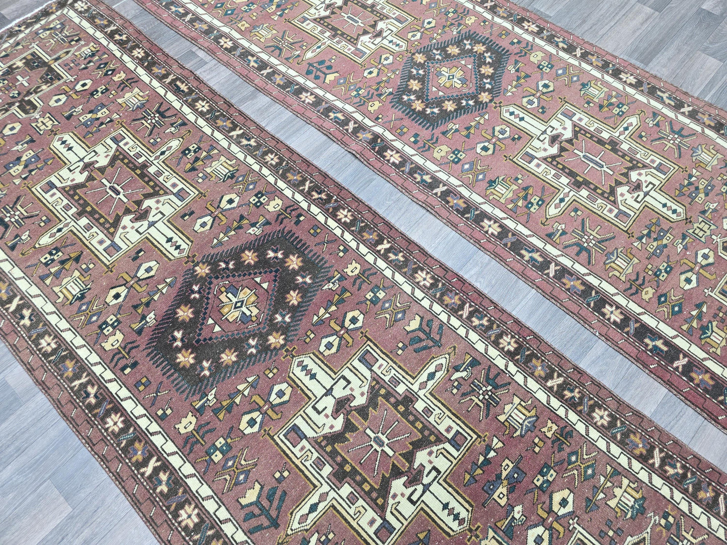 3x9 Pair Classic Vintage Runner Hand Knotted