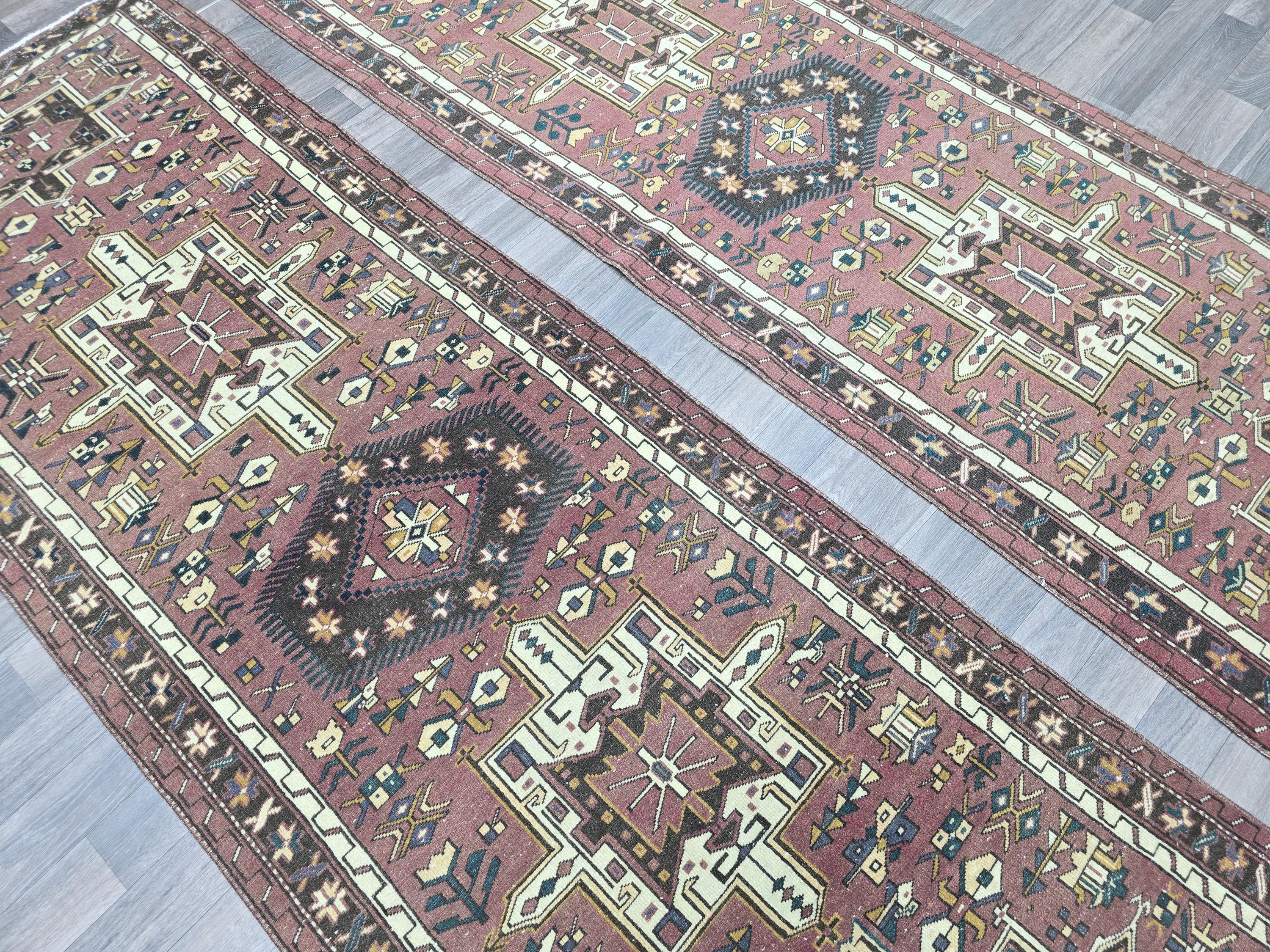 3x9 Pair Classic Vintage Runner Hand Knotted