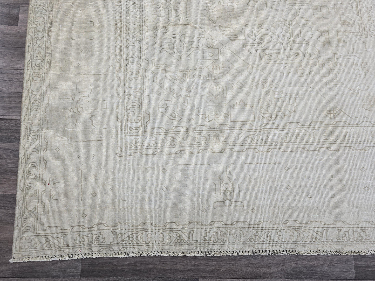 Vintage Neutral Hand-Woven Area Rug - 10' x 12'3"