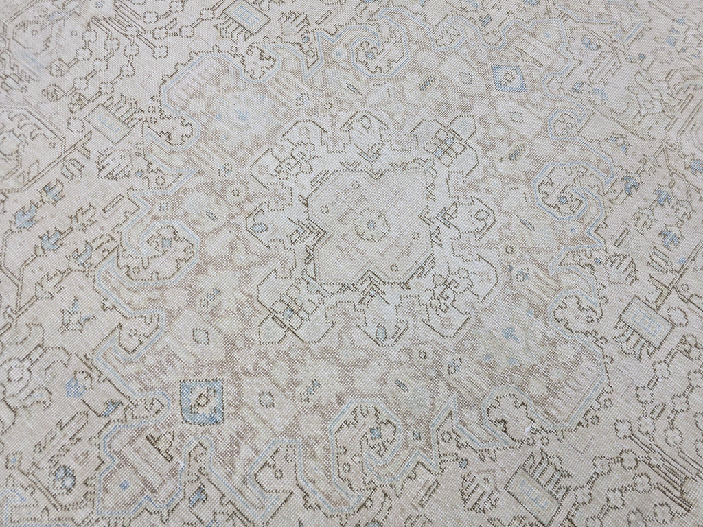 Turkish 9x12 Rug: Hand Knotted Wool Oushak Area Rug, Neutral Area Rug, Muted Rug for Livingroom and bedroom, 9.3x12 feet