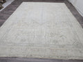 10x13 Neutral Vintage Turkish Area rug Handmade // 9.65x12.60 feet