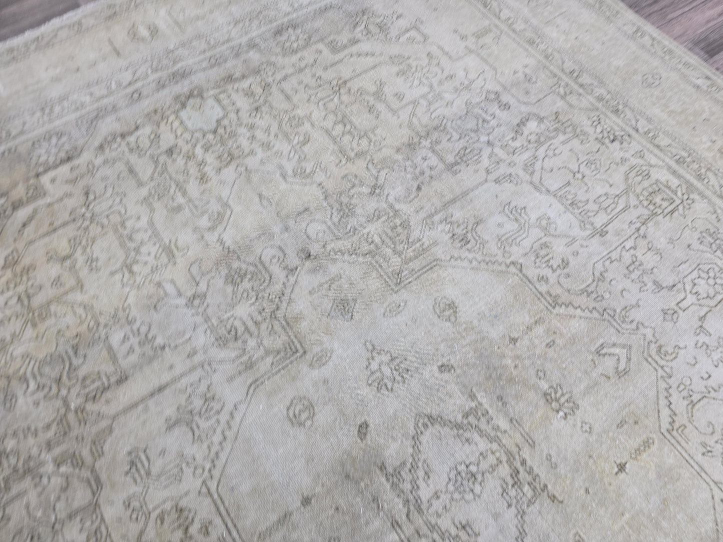 Extra Large Wool Antique Rug - Large Oriental Rug - 9.5x12.60 feet Vintage Turkish Rug - Oriental Carpet Distressed