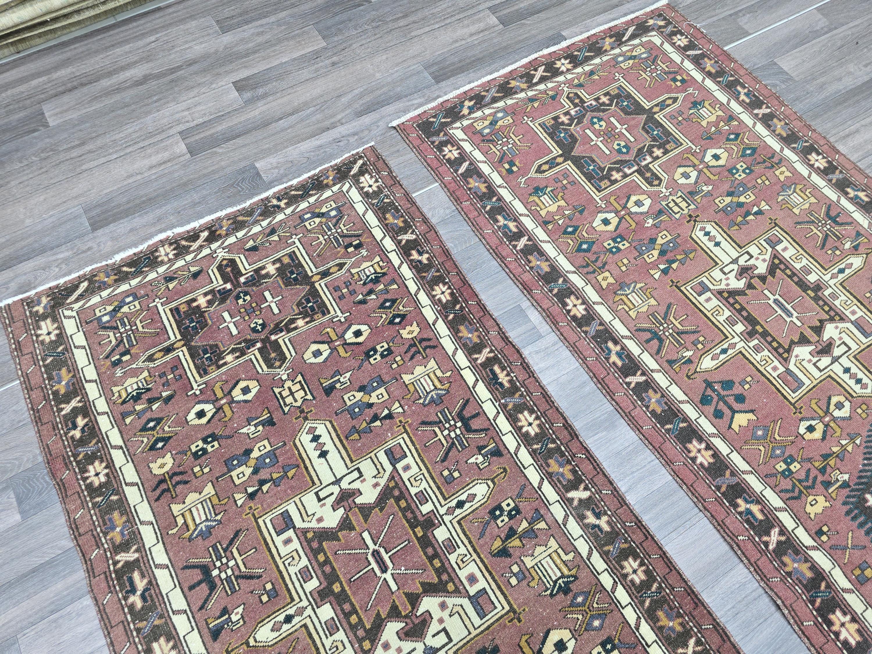 3x9 Pair Classic Vintage Runner Hand Knotted