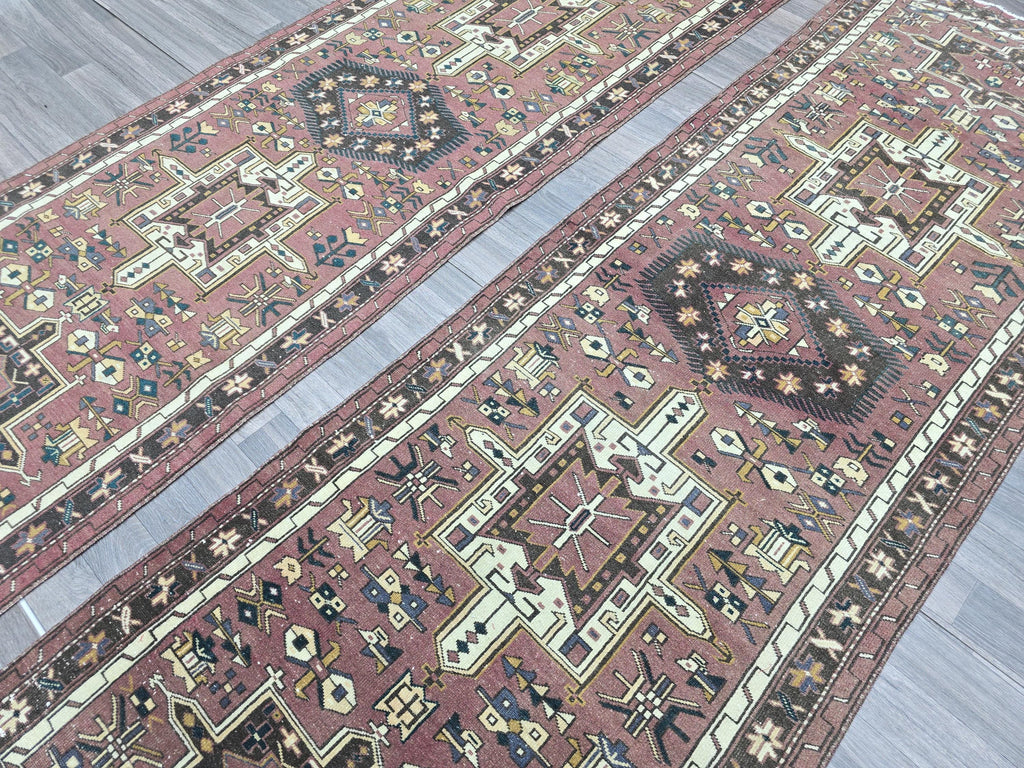 3x9 Pair Classic Vintage Runner Hand Knotted