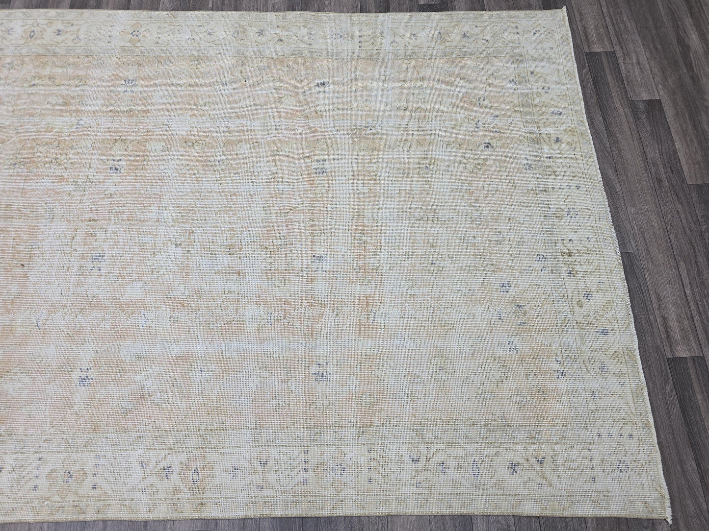 5x12 Vintage Turkish Runner Rug 5x12 Beige Pink Faded Oushak Runner Hallway Carpet Long Distressed Runner