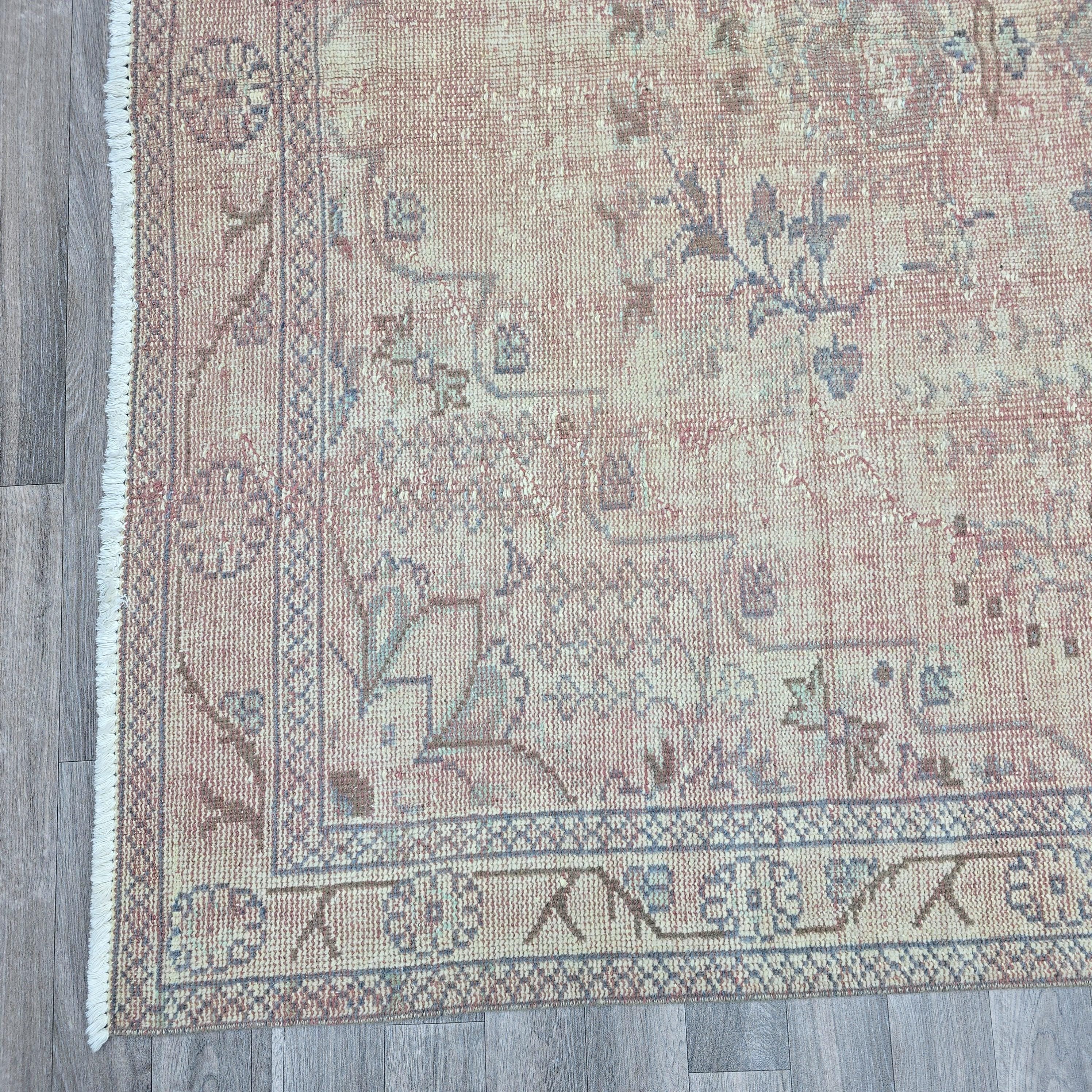 6.70x9.50 feet Vintage Handmade Turkish Rug | Authentic Wool Oushak Rug | Boho Decor Rug | Rug for Office and Lounge Room