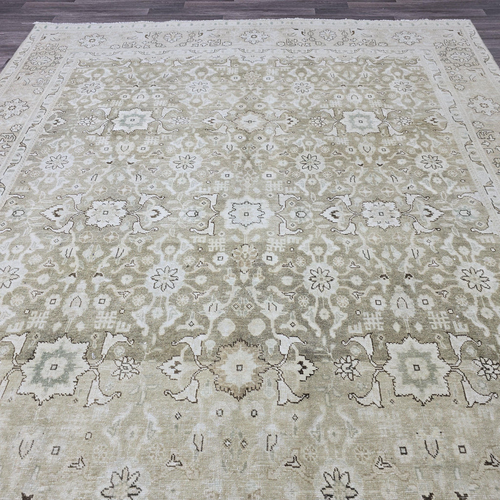 8x10 Handmade Oushak Rug: Vintage Turkish Rug for Bedroom, Livingroom and Diningroom