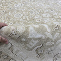 8x10 Handmade Oushak Rug: Vintage Turkish Rug for Bedroom, Livingroom and Diningroom