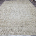 9x13 Antique Oushak Rug – 9.40x12.65 feet Turkish Wool Rug Hand Knotted - Large Vintage Area Rug