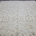 9x12 Vintage Handwoven Neutral Beige Large Area Rug – 9.40x12.65 ft Turkish Bohemian Carpet