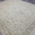 Handwoven Oushak Rug 9x12: Vintage Anatolian Wool Rug