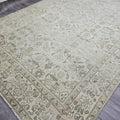 10x13 Neutral HandKnotted Wool Oushak Area Rug // 9.50x12.60 feet