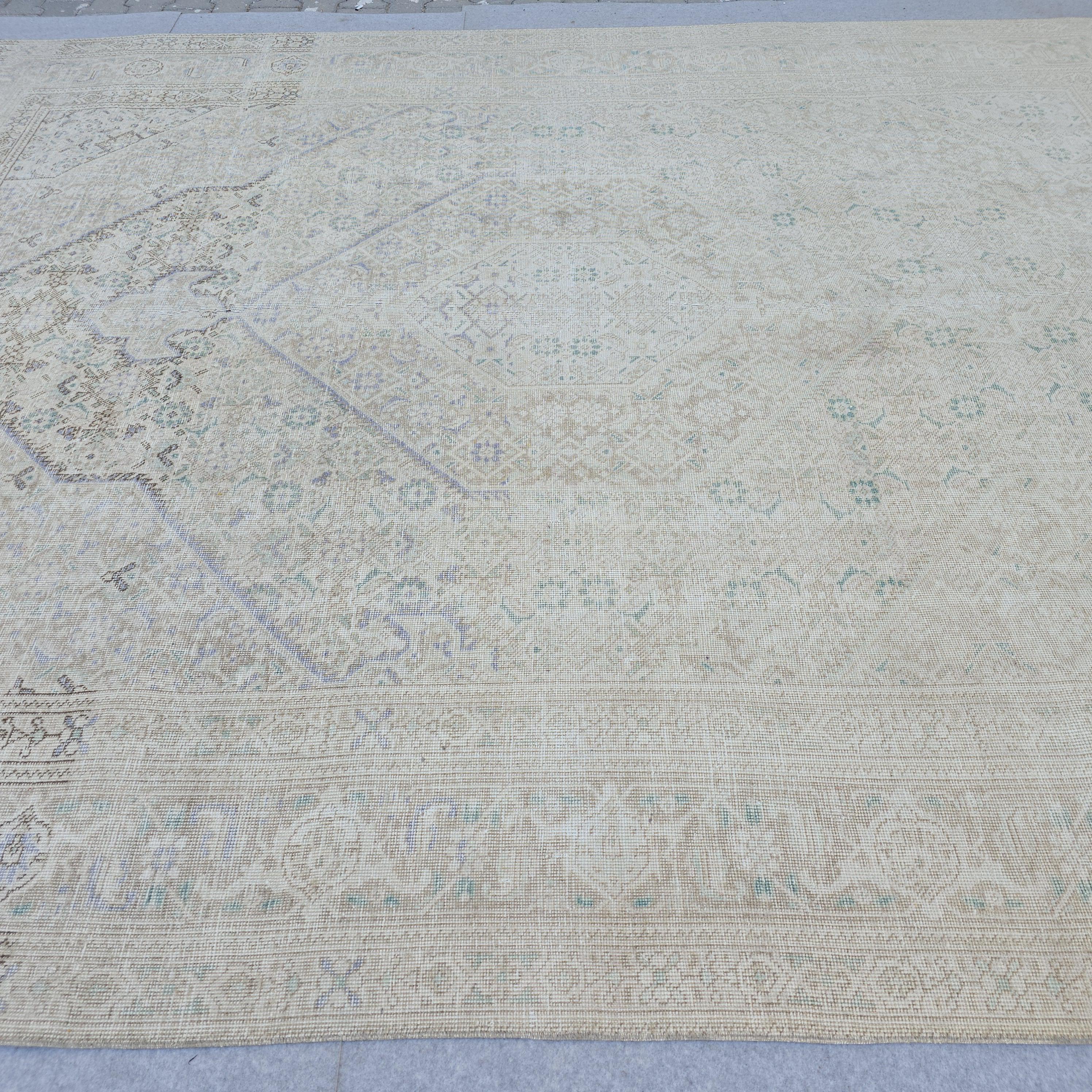 9x13 Vintage Oushak Hand Knotted Area Rug for Livingroom and Bedroom