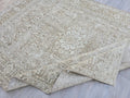 8x11 Neutral Turkish Oushak Rug: Hand-Knotted Wool & Cotton