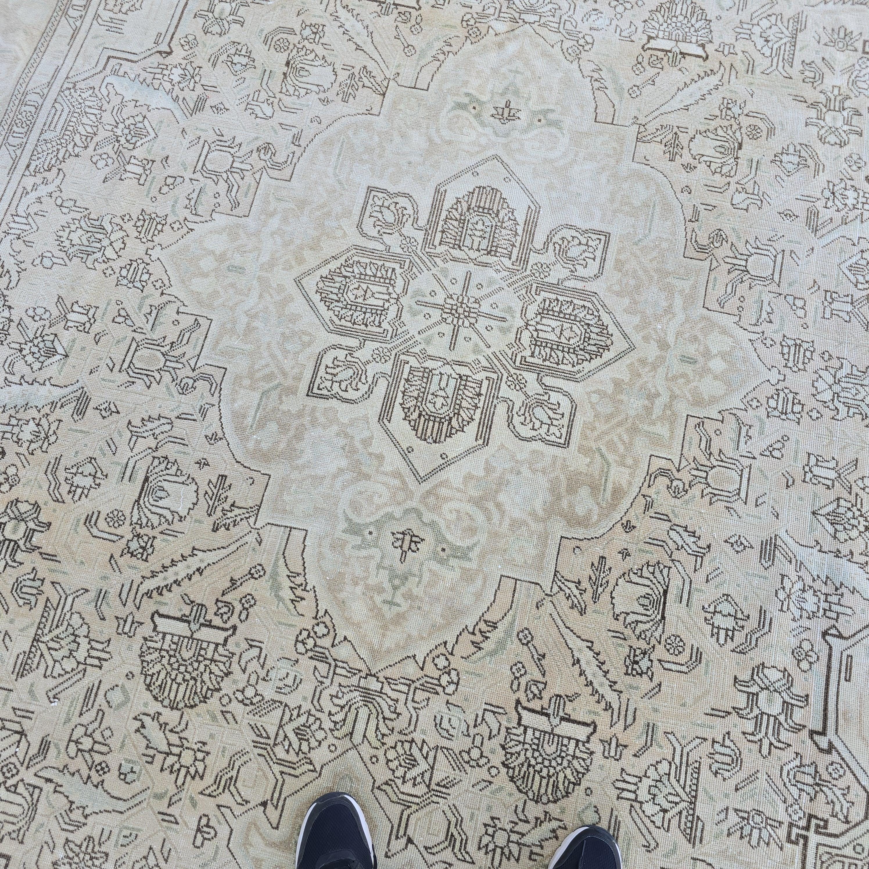 8x11 Oushak Rug: Hand-Knotted Wool & Cotton Turkish Area Rug