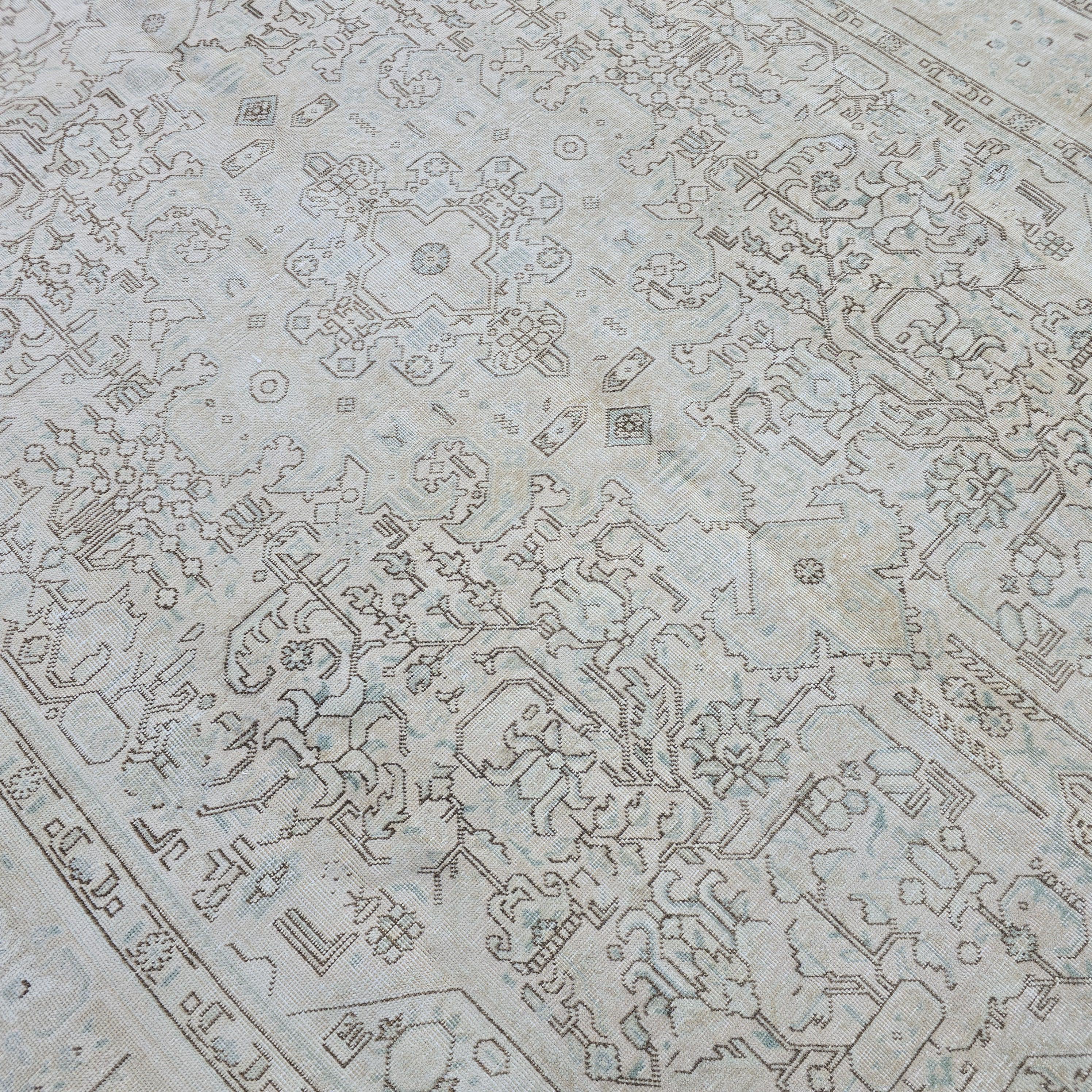 8x11 Oushak Rug: Handwoven Wool Area Rug, Vintage Turkish Area Rug