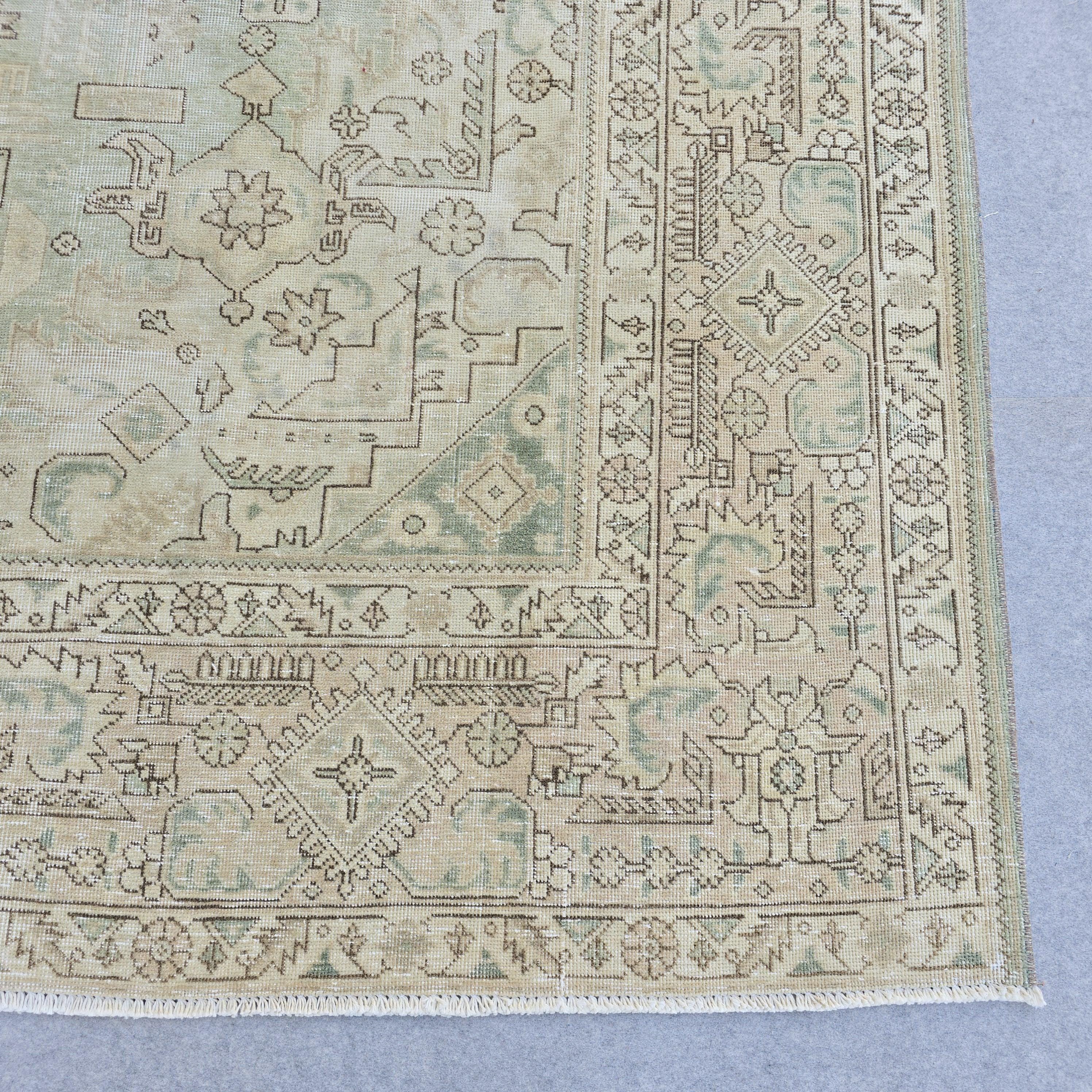 10x12 Vintage Oushak Rug Sage Green Turkish Area Rug Living Room Boho Decor