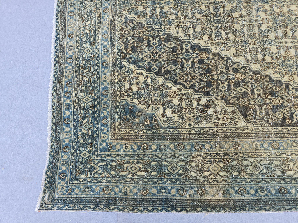 10x17 Antique Oushak Area rug : Oversize Turkish Wool Carpet Hand Knotted