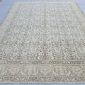 Handmade 9x12 Oushak Rug Neutral : Vintage Turkish Wool Carpet (9x12 ft)