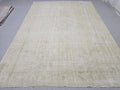 8x10 Faded Oushak Wool Area Rug Handmade Vintage Turkish //7.50x10.30 feet