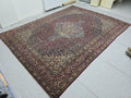 Antique Turkish Rug - HandKnotted Wool Vegetable Dyed Carpet /9,5x 12,8 feet