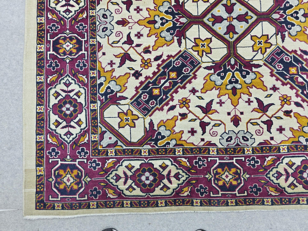 9x12 Vintage Rug Hand Knotted Traditional Anatolian Carpet